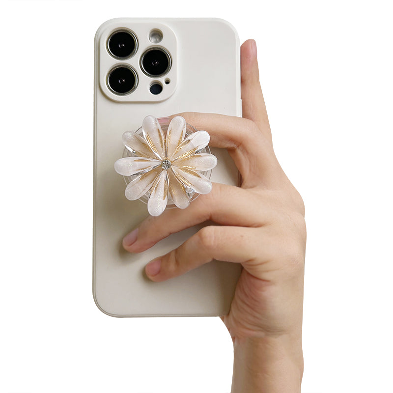 Retro Chic Chrysanthemum Phone Gripper