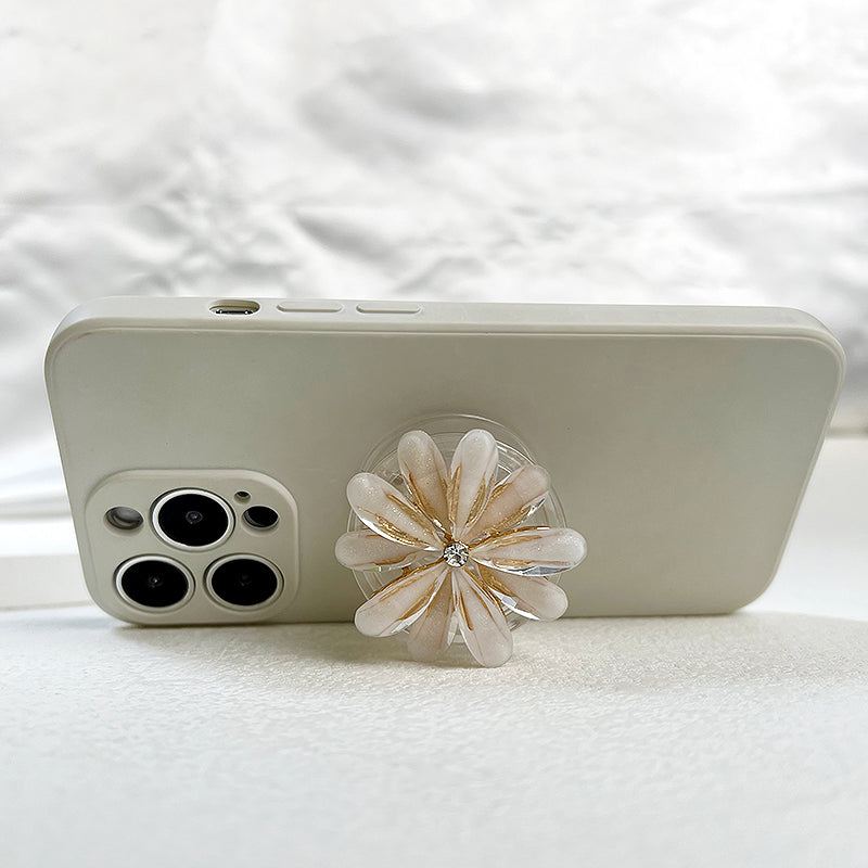 Retro Chic Chrysanthemum Phone Gripper