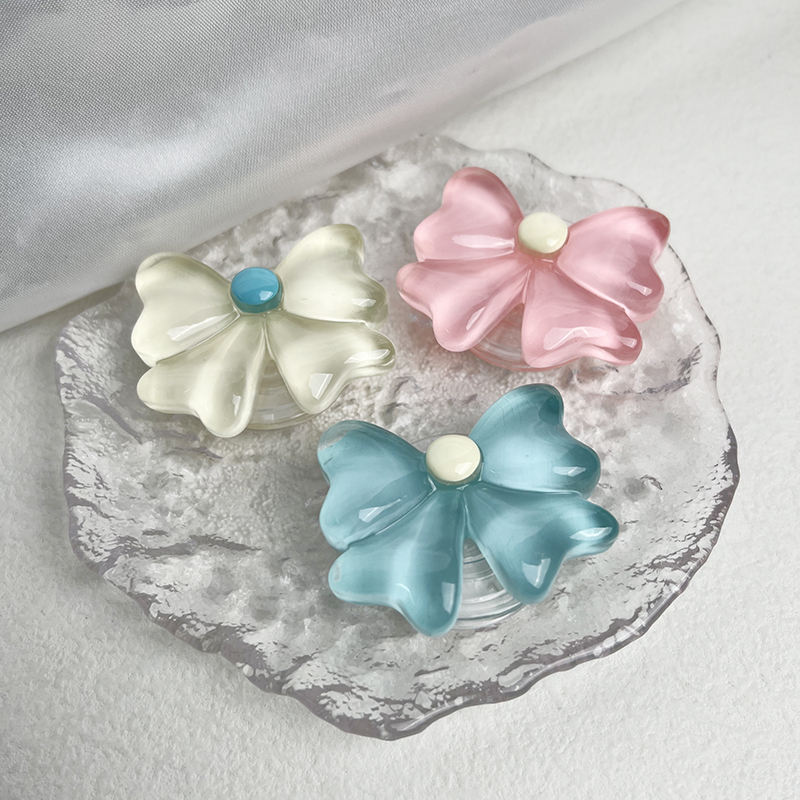 Adorable Pastel Candy Bow Phone Gripper