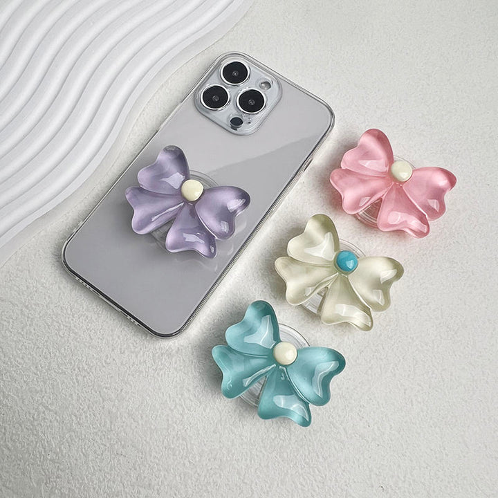 Adorable Pastel Candy Bow Phone Gripper