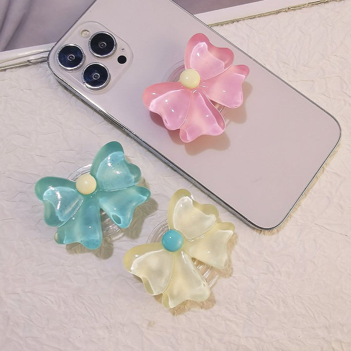 Adorable Pastel Candy Bow Phone Gripper