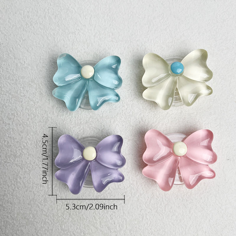 Adorable Pastel Candy Bow Phone Gripper