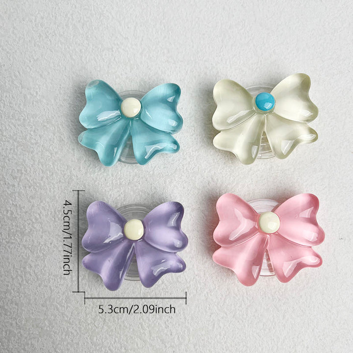 Adorable Pastel Candy Bow Phone Gripper