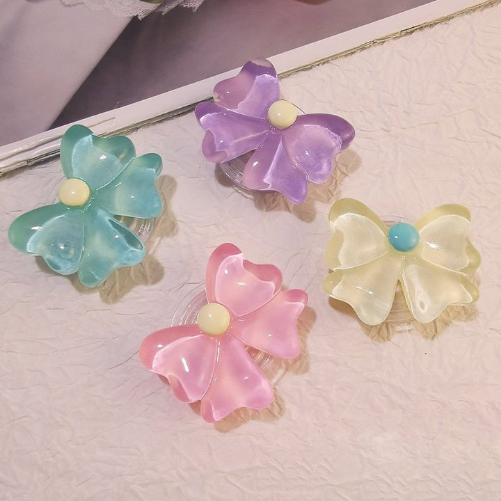 Adorable Pastel Candy Bow Phone Gripper