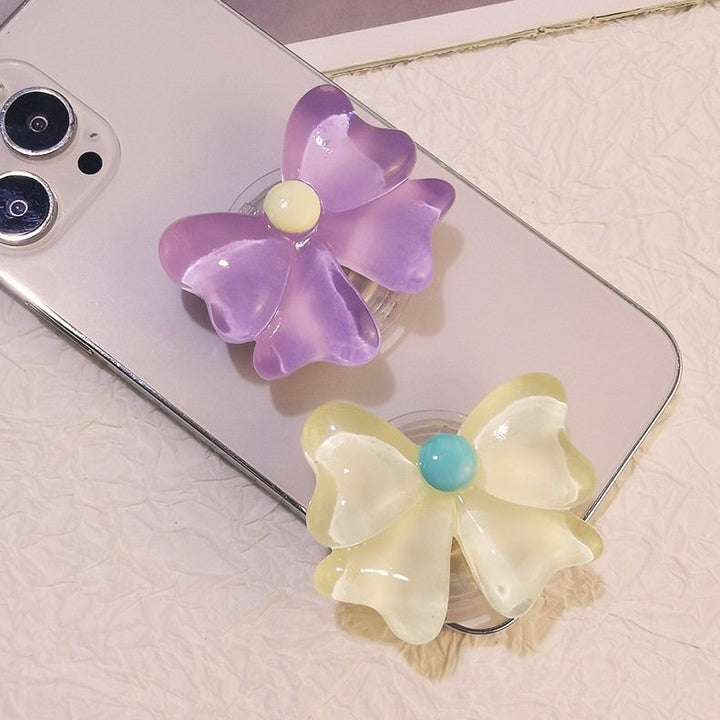 Adorable Pastel Candy Bow Phone Gripper