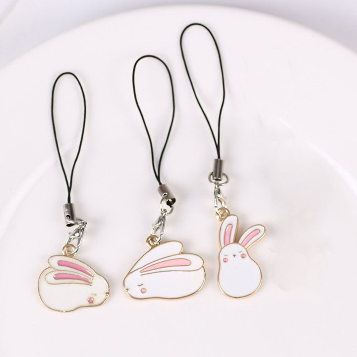 Playful Hoppy Bunny Phone Charm