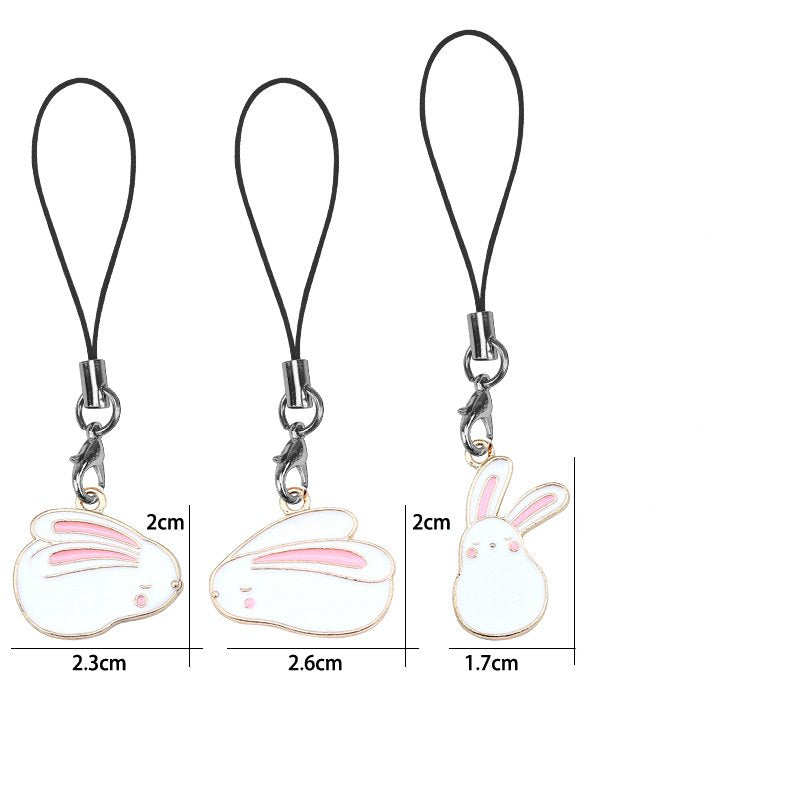 Playful Hoppy Bunny Phone Charm