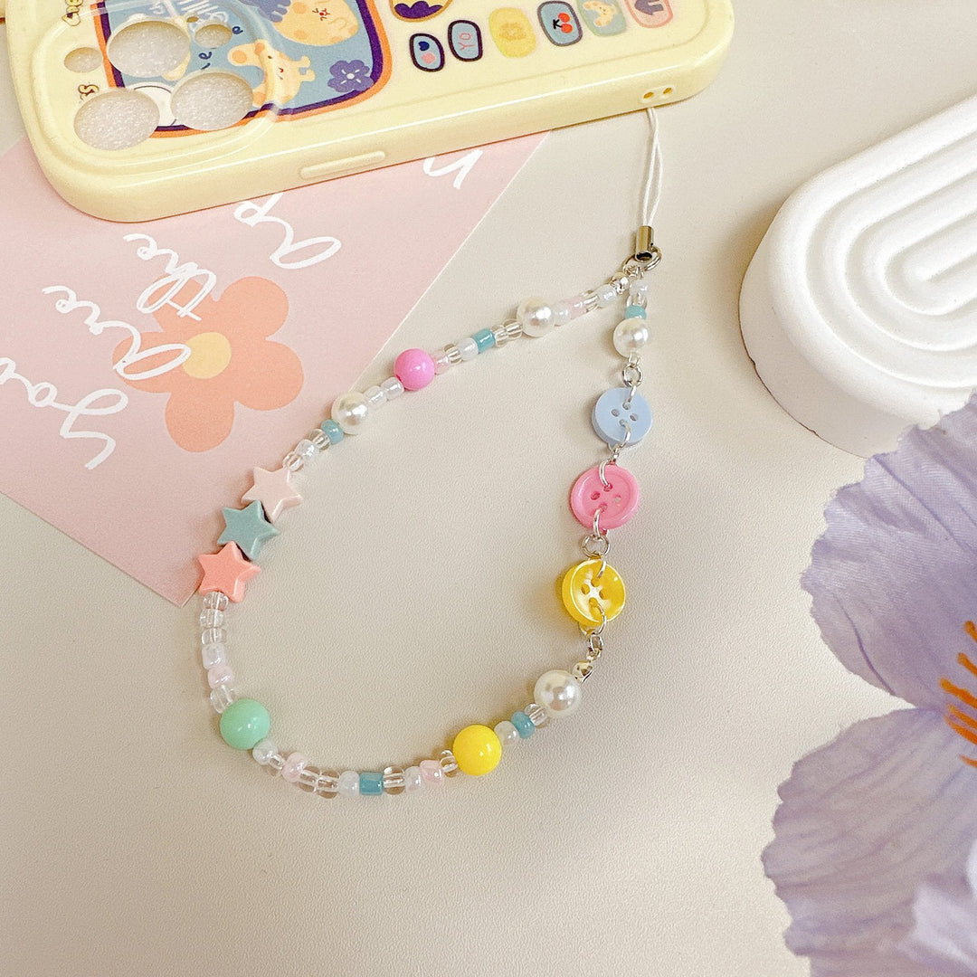 Starry Candy Button Phone Charm