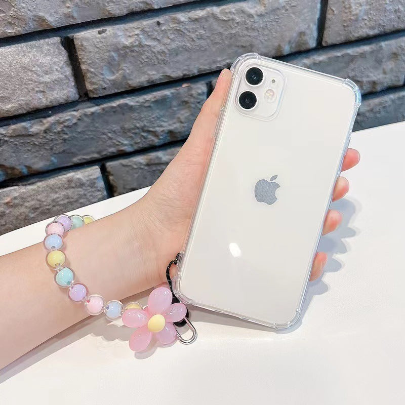 Delicate Petal Beads Phone Charm