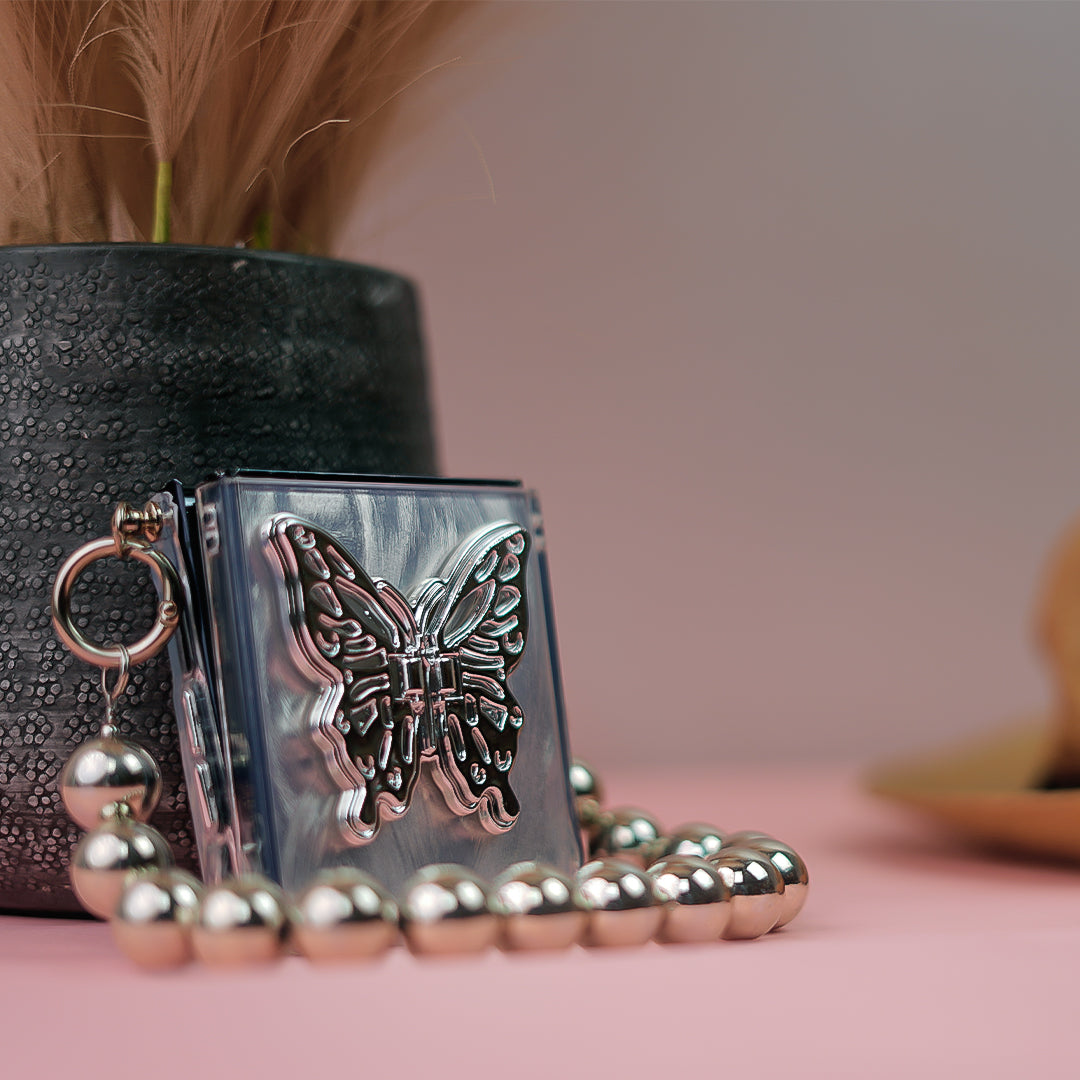 Delicate Beauty Butterfly Case with Charm - Samsung