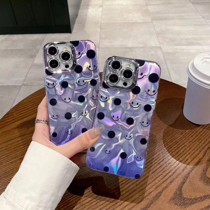 Prismatic Smiley Polka Dot Case