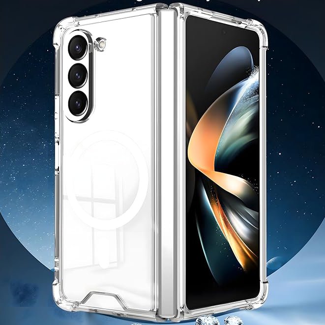 Galaxy Z Fold6 Anti-Knock TPU Transparent MagSafe Case