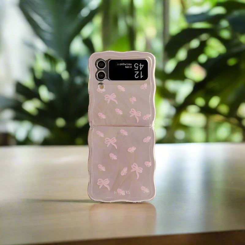 Pastel Bow Blossom Flip Case - Samsung