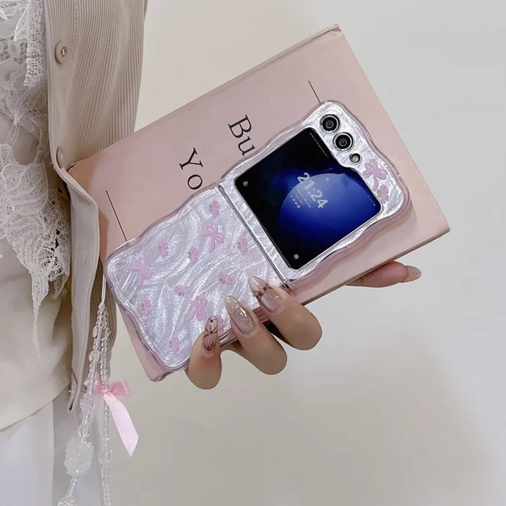 Pastel Bow Blossom Flip Case - Samsung