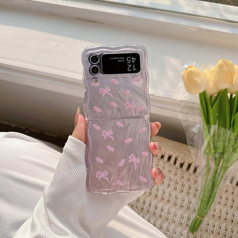 Pastel Bow Blossom Flip Case - Samsung