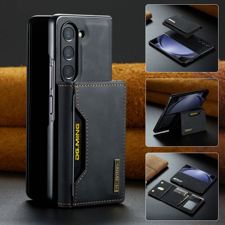 Galaxy Z Fold Series Versatile Magnetic Leather Wallet Case