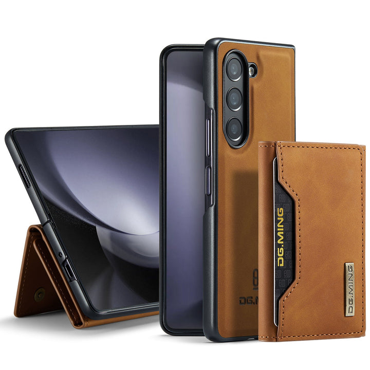 Galaxy Z Fold6 Versatile Magnetic Leather Wallet Case