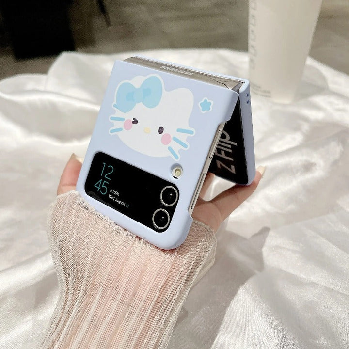 3D Cute Anime Hello Kitty With Bracelet Case - Samsung