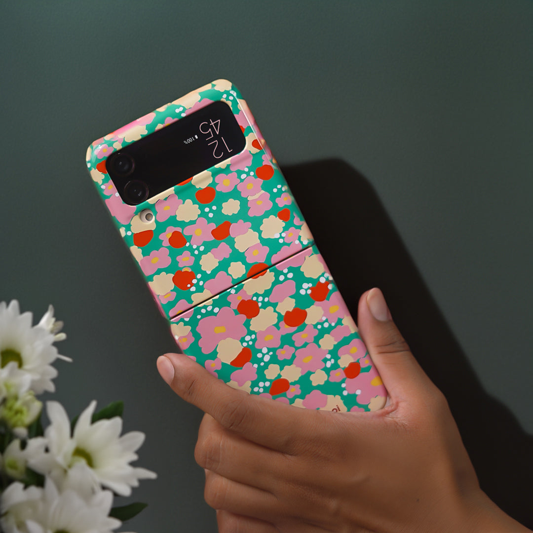 Bright Floral Blossom Burst Print Case - Samsung