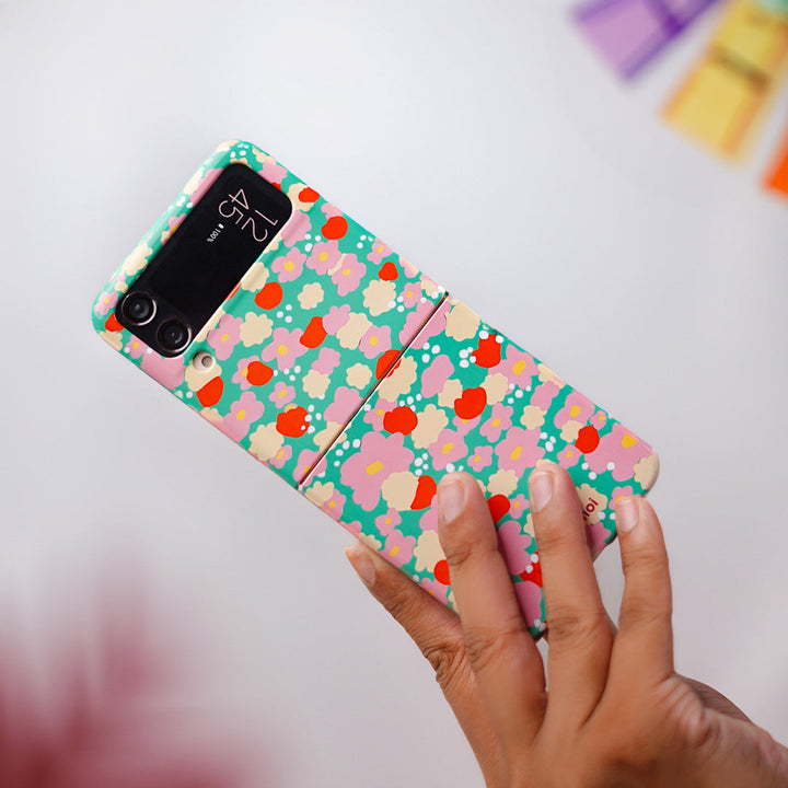 Bright Floral Blossom Burst Print Case - Samsung