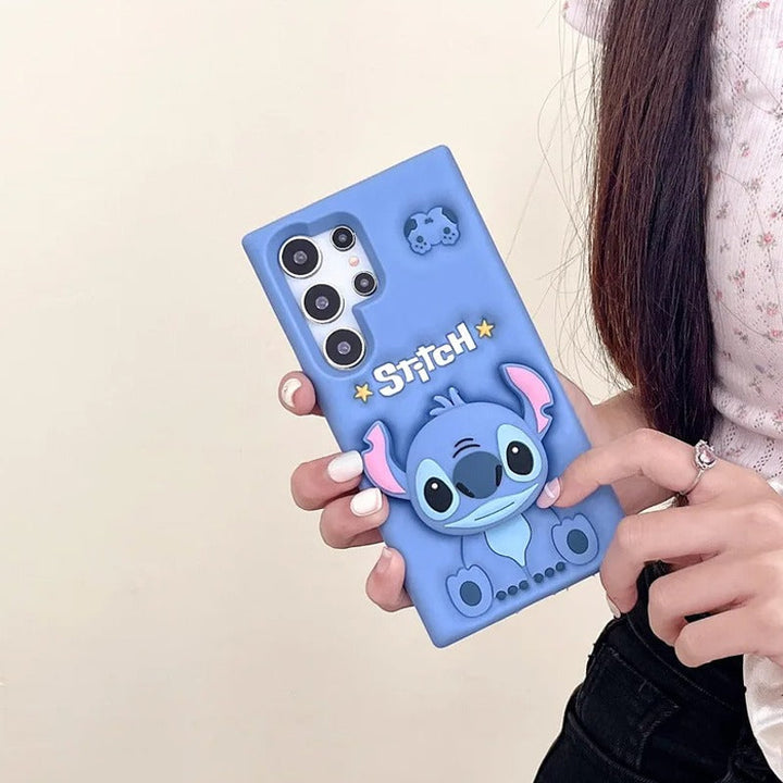 Adorable Playful Alien Stitch Cartoon Case - Samsung