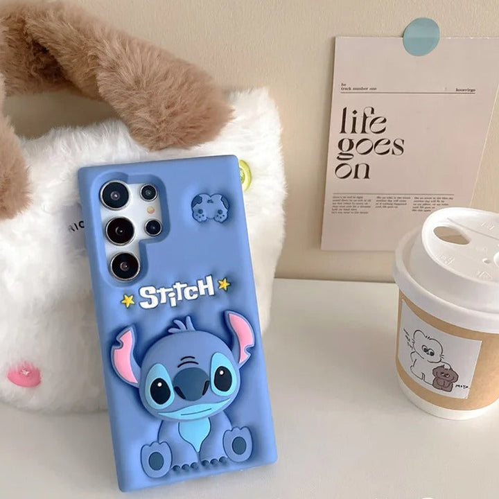 Adorable Playful Alien Stitch Cartoon Case - Samsung