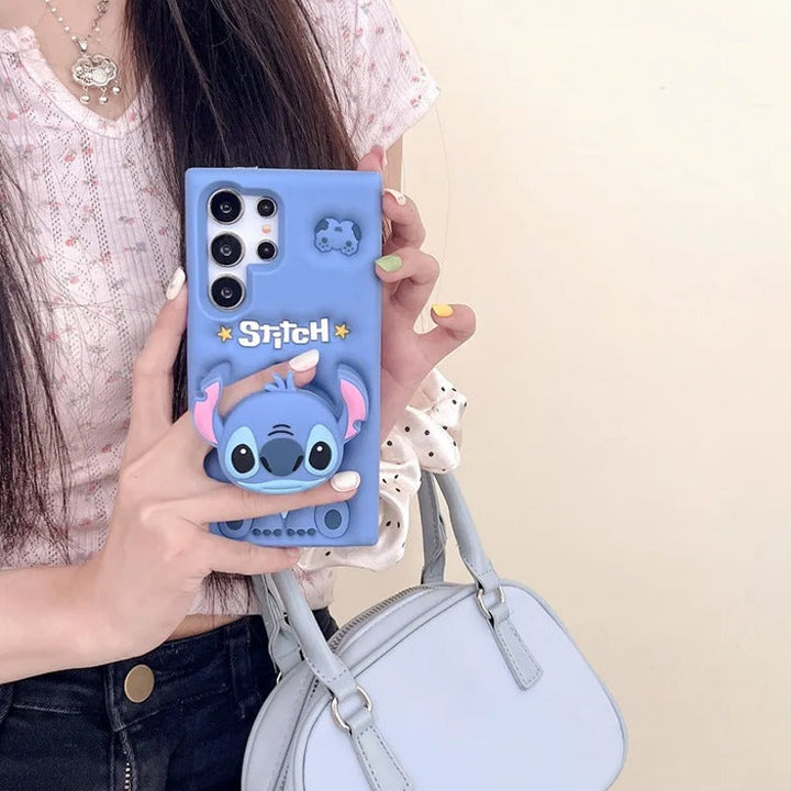 Adorable Playful Alien Stitch Cartoon Case - Samsung