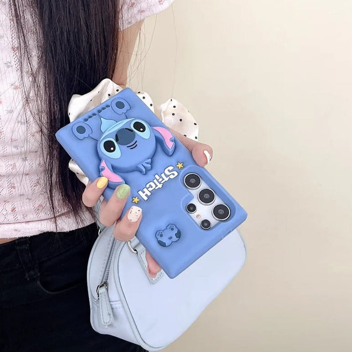 Adorable Playful Alien Stitch Cartoon Case - Samsung