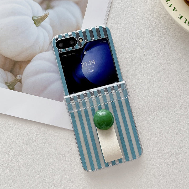 Stylish Plaid Ring Grip Case - Samsung