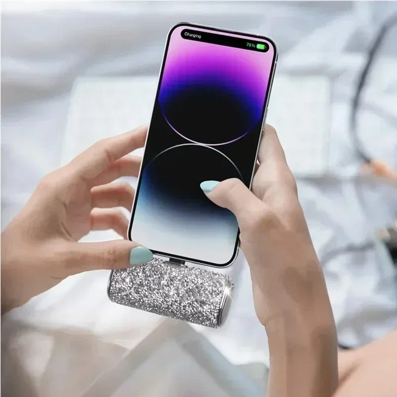 Sparkle Diamond Portable Mini 20W 5000 mAh Power Bank