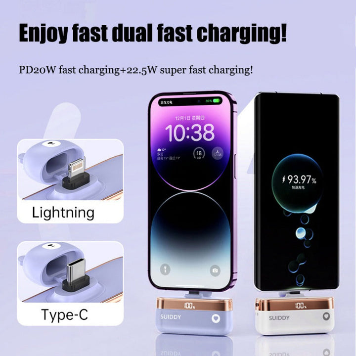 Petite Portable 5000mAh Super Fast Power Bank