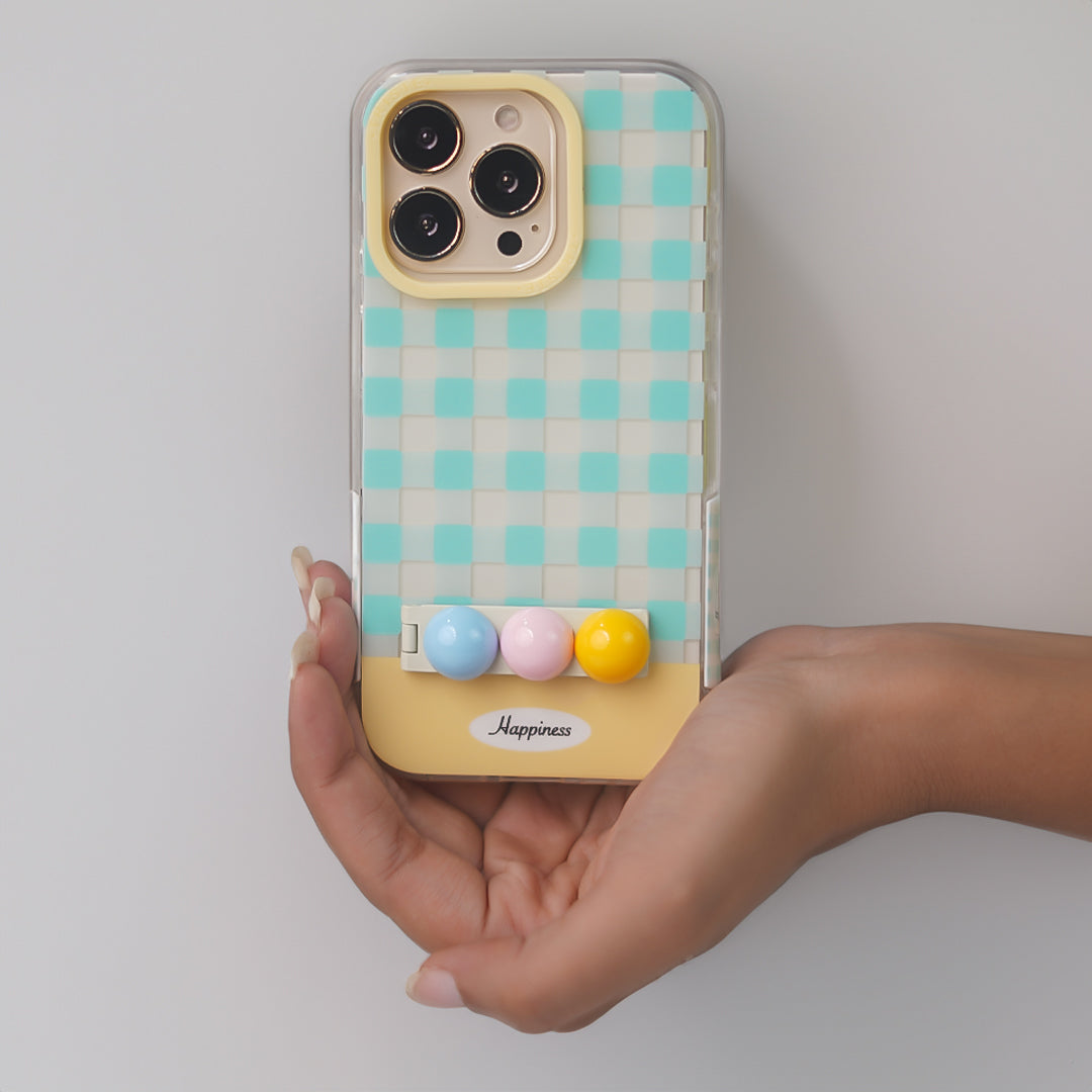 Happiness Checkerboard Phone Case