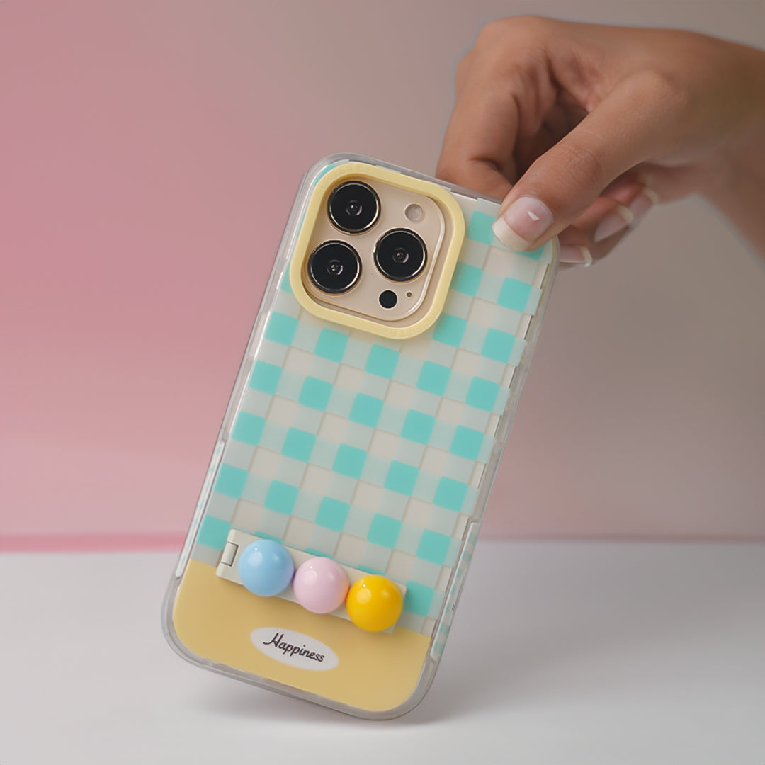 Happiness Checkerboard Phone Case