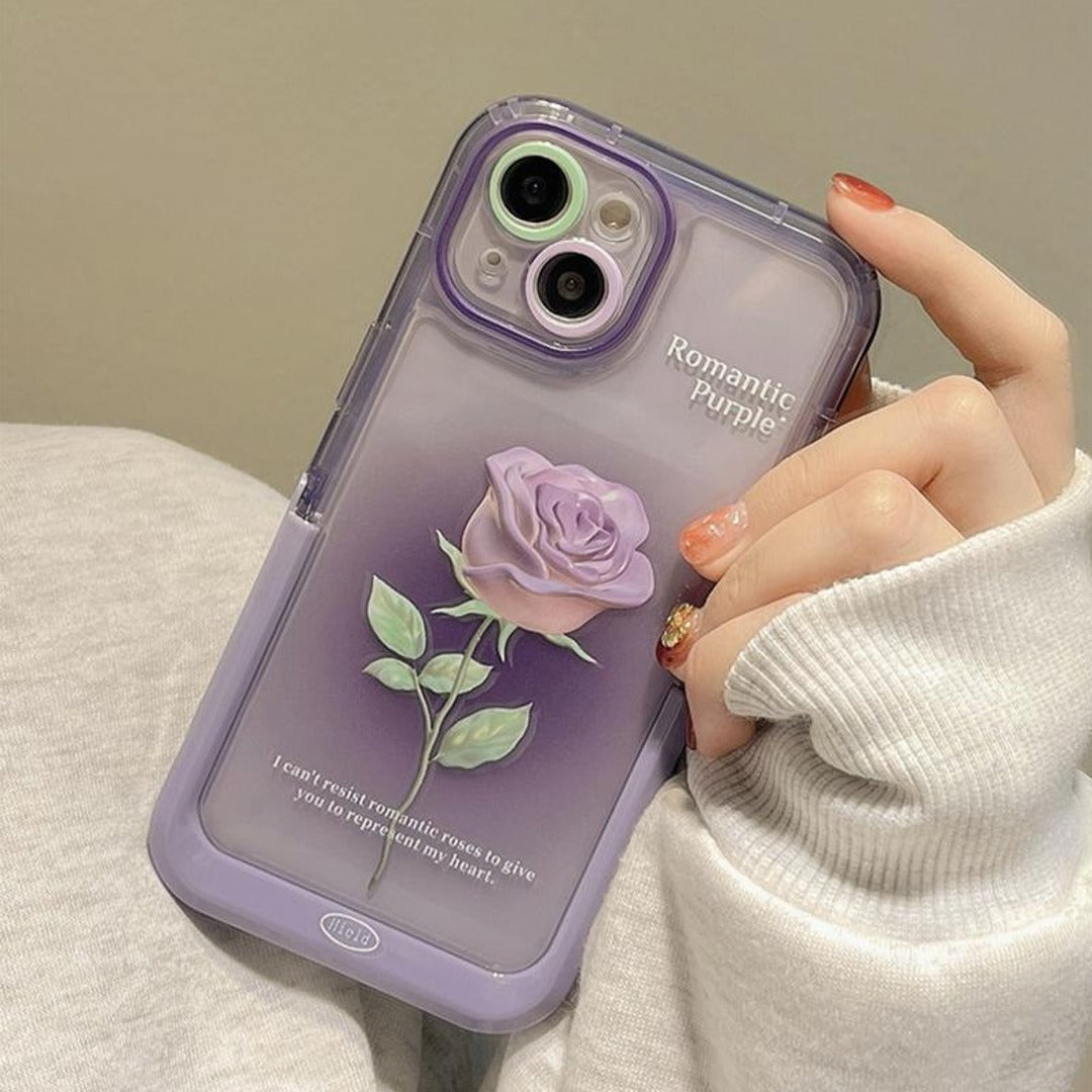 Invisible Bracket Rose Print Case