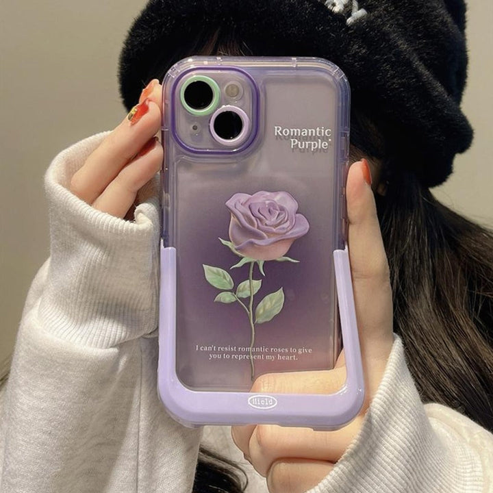 Invisible Bracket Rose Print Case