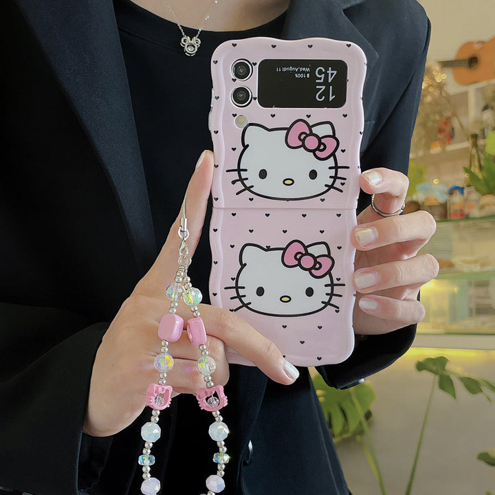 Adorable Kitty Wrist Strap Charm Case - Samsung