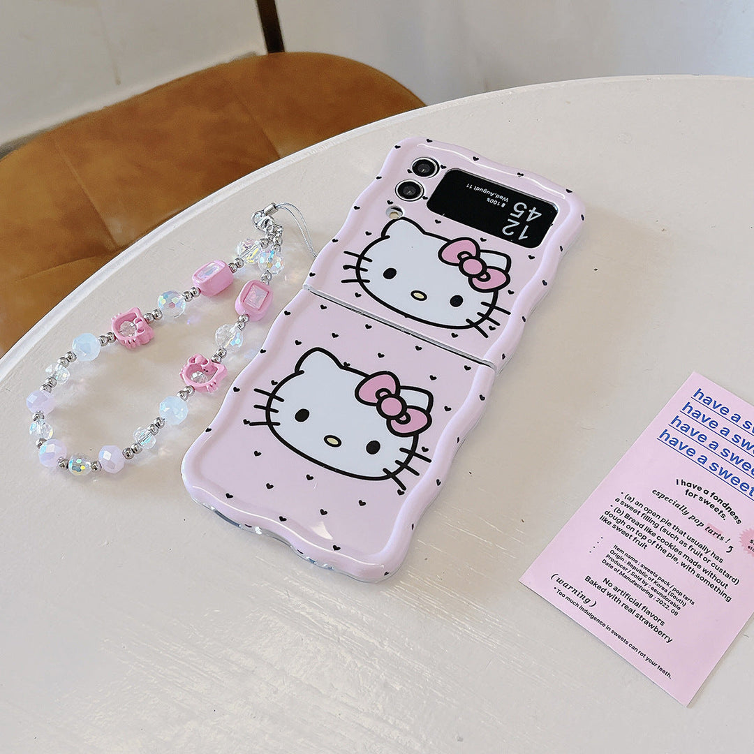 Adorable Kitty Wrist Strap Charm Case - Samsung