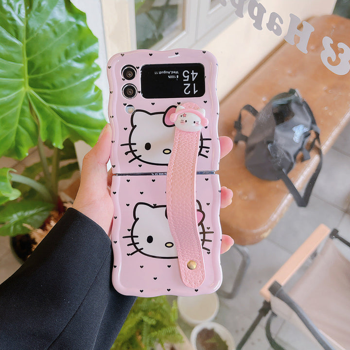 Adorable Kitty Wrist Strap Charm Case - Samsung