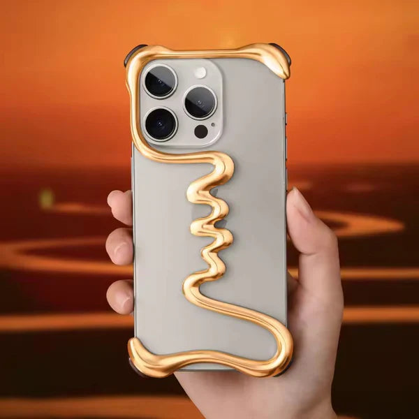 Golden Wave Artistic Case - iPhone