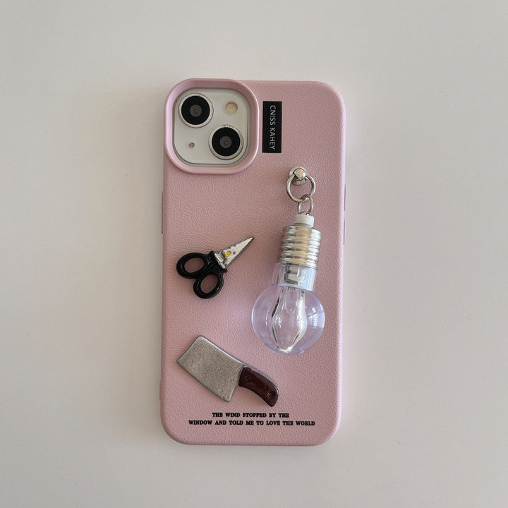 Glowing Charm Light Bulb Sparkling Trinket Case