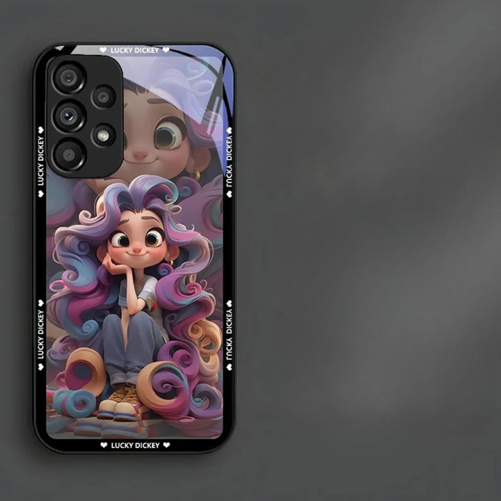 Charming Cartoon Cute Girl Case - Samsung