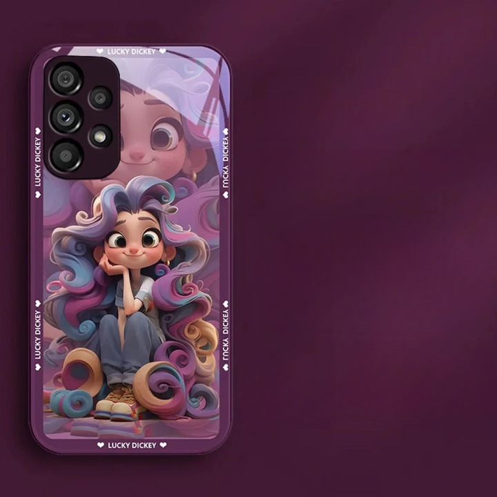 Charming Cartoon Cute Girl Case - Samsung