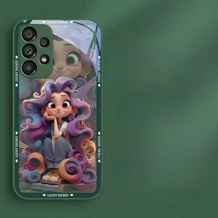 Charming Cartoon Cute Girl Case - Samsung