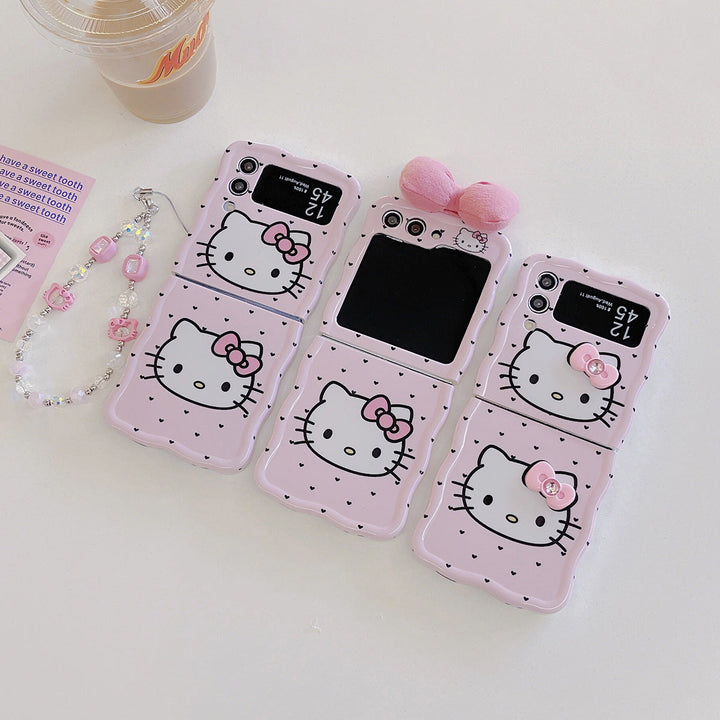 Adorable Kitty Wrist Strap Charm Case - Samsung