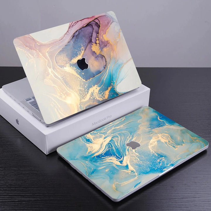 Glossy Marble Pattern MacBook Case