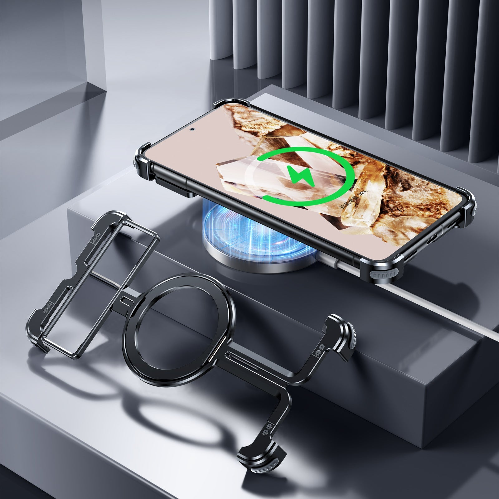 Pixel 8 Series Pivot Guard Magnetic Ring Stand Case