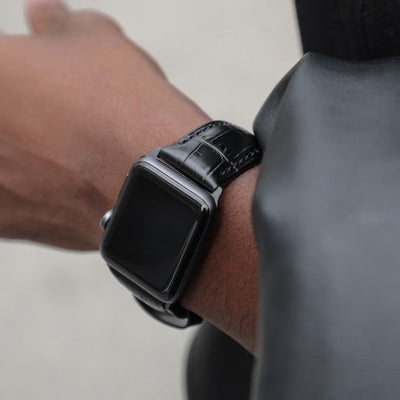 Santa Barbara ®️ Croc Leather Watch Strap