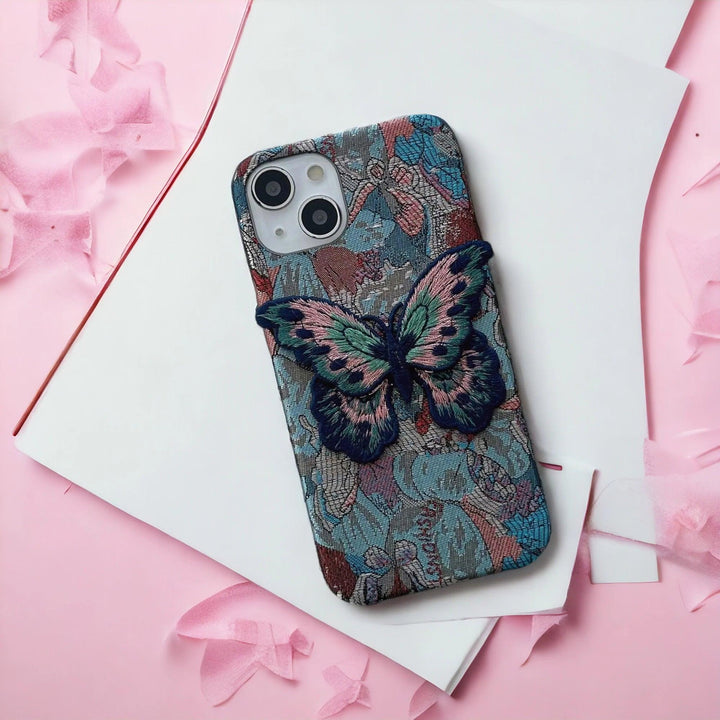 Butterfly Embroidery Luxe Case