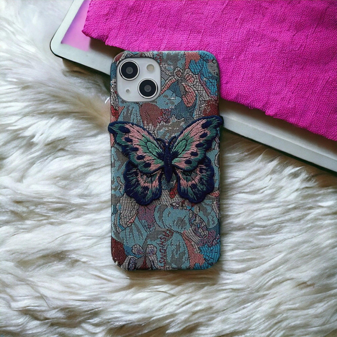 Butterfly Embroidery Luxe Case