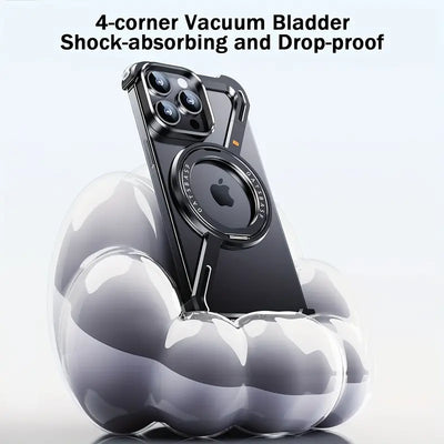 Corner Guard Titanium Magnetic Case - iPhone